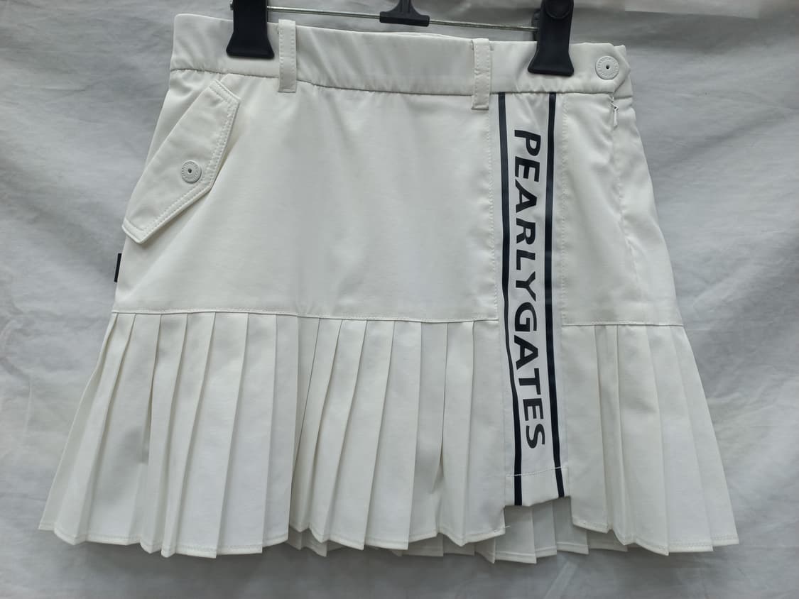파리게이츠 화이트 플리츠 골프 스커트 (허리 25) 상품이미지3