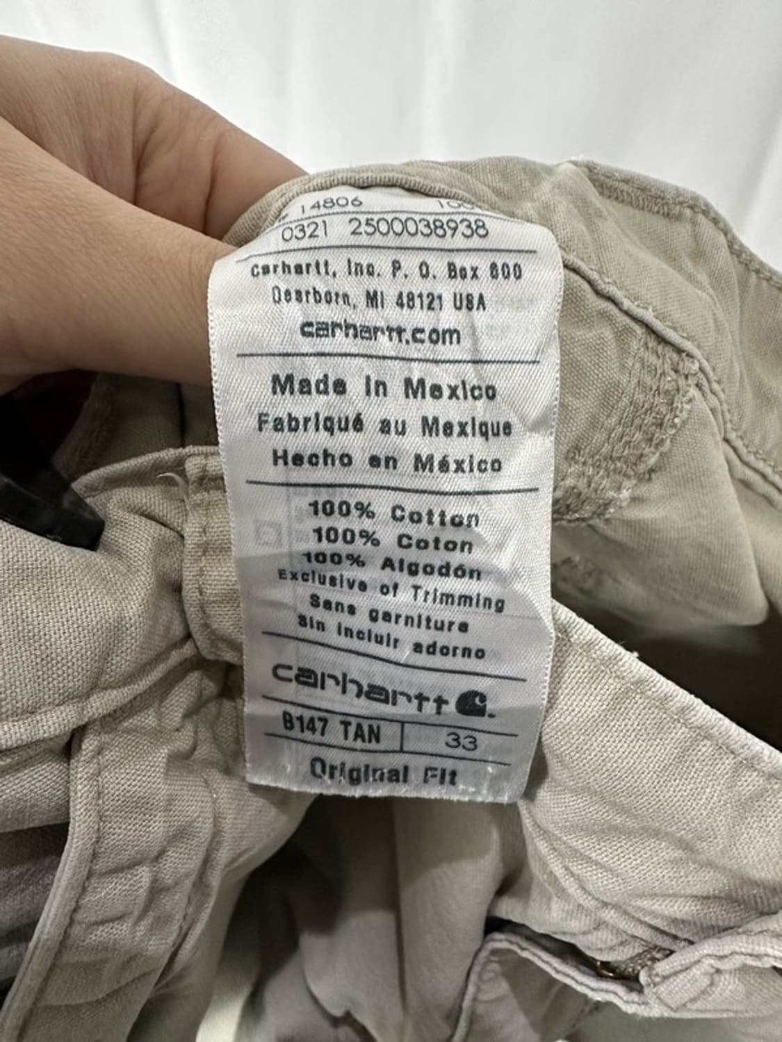 [33] CARHARTT 06SS B147 TAN 코튼쇼츠 상품이미지7