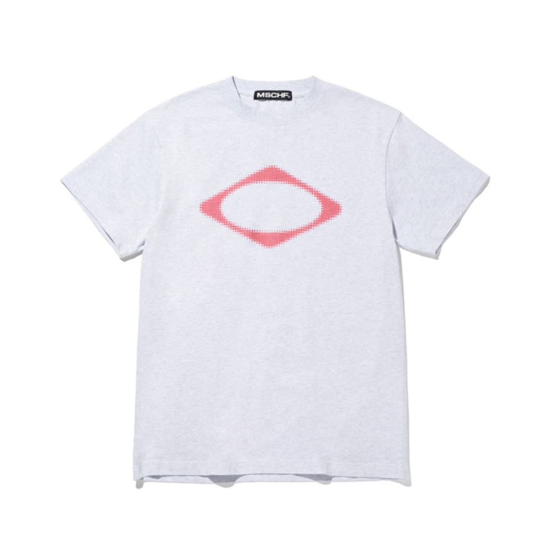 미스치프 롬버스 블러 반팔티 멜란지 그레이 상품이미지1