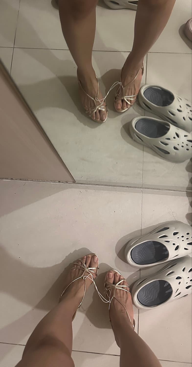 Y2K 골드 웨지힐 갸루 h&m 상품이미지5