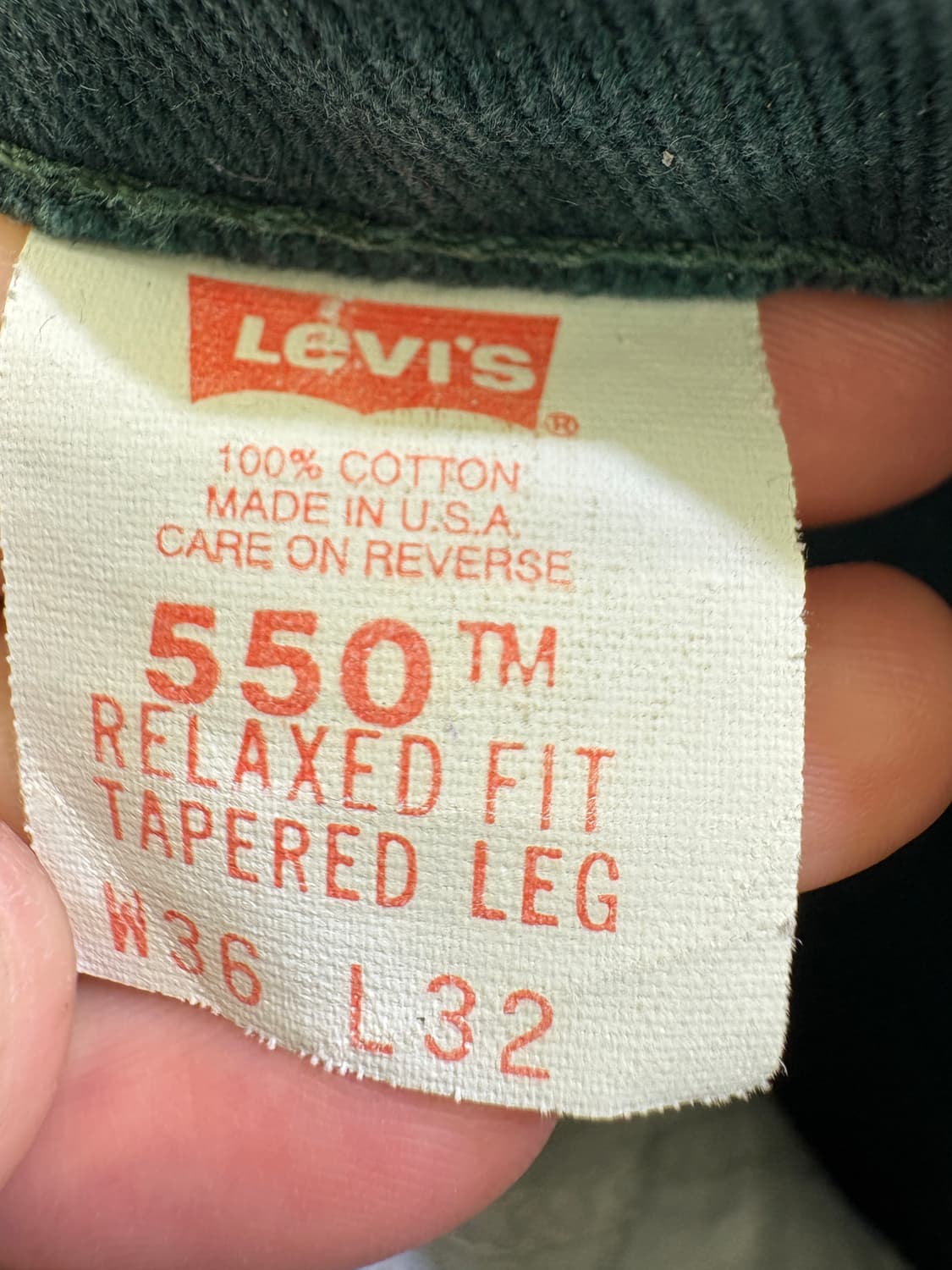 90's LEVIS 550 (Made in USA) 데님팬츠 상품이미지7