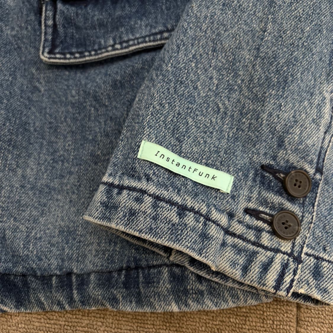 Instantfunk 인스턴트펑크 데님 싱글 자켓 공용 3 상품이미지3