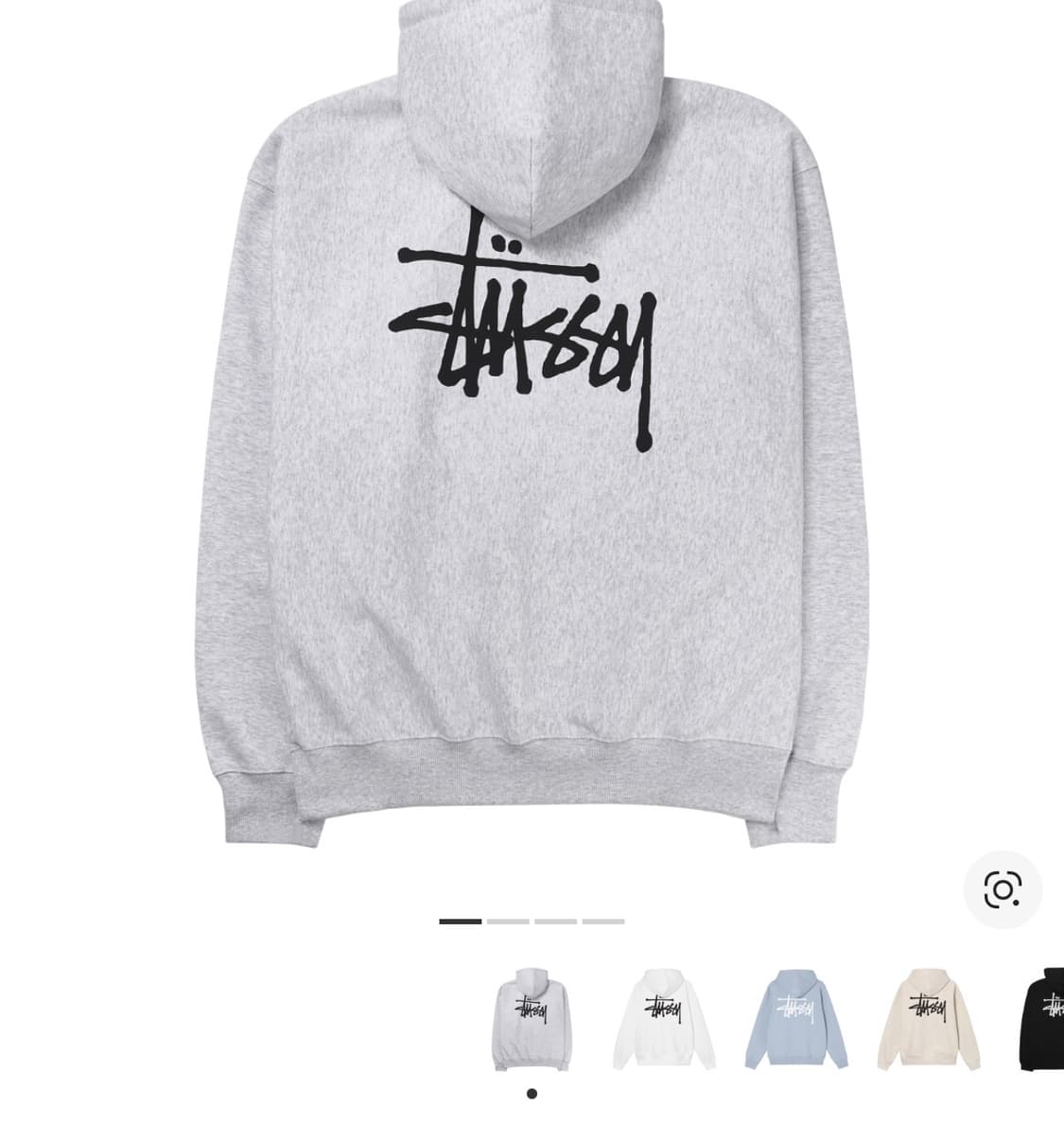 스투시 베이직 스투시 후드 애쉬 헤더 2022 상품이미지1