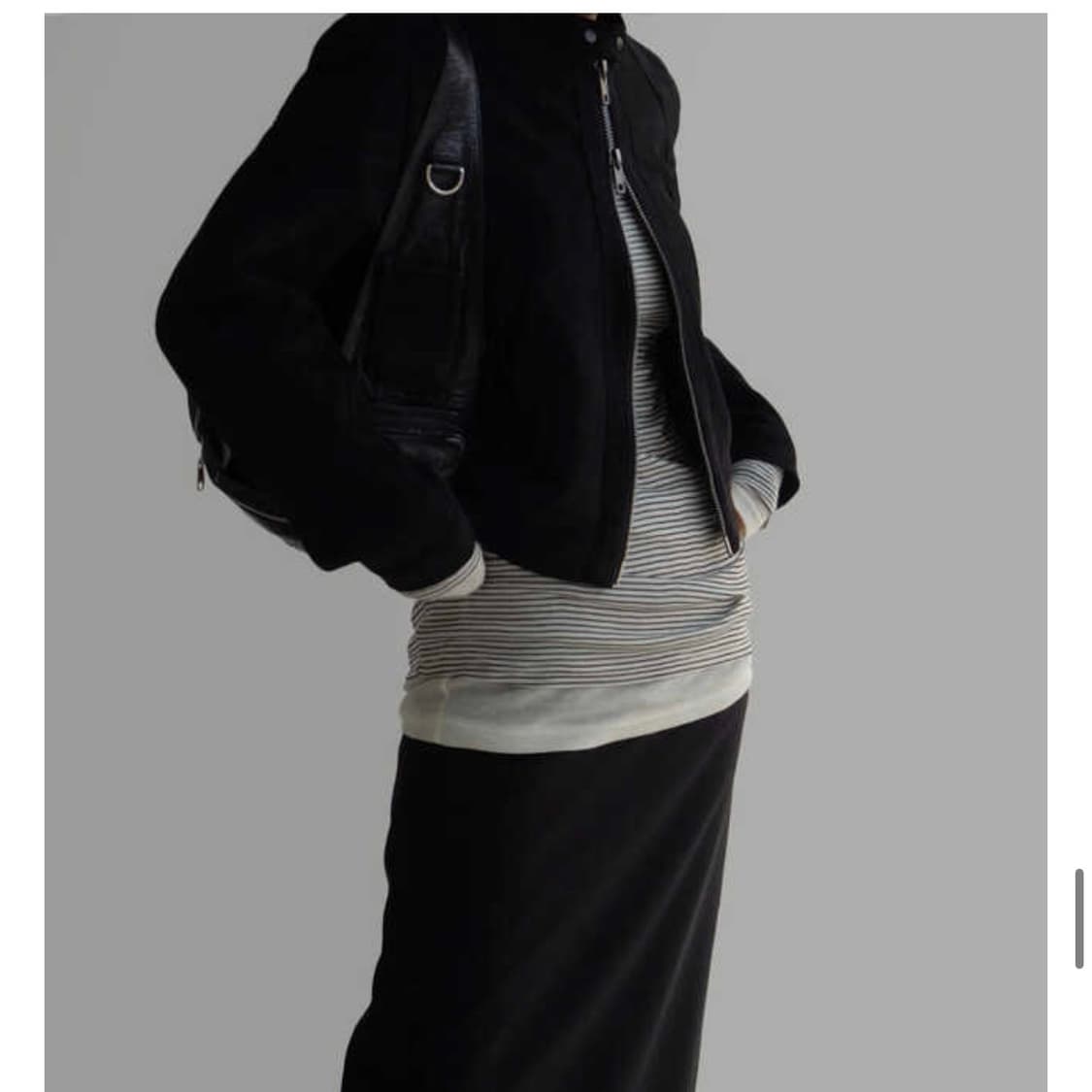 [라룸]바이커 스웨이드 자켓 상품이미지2