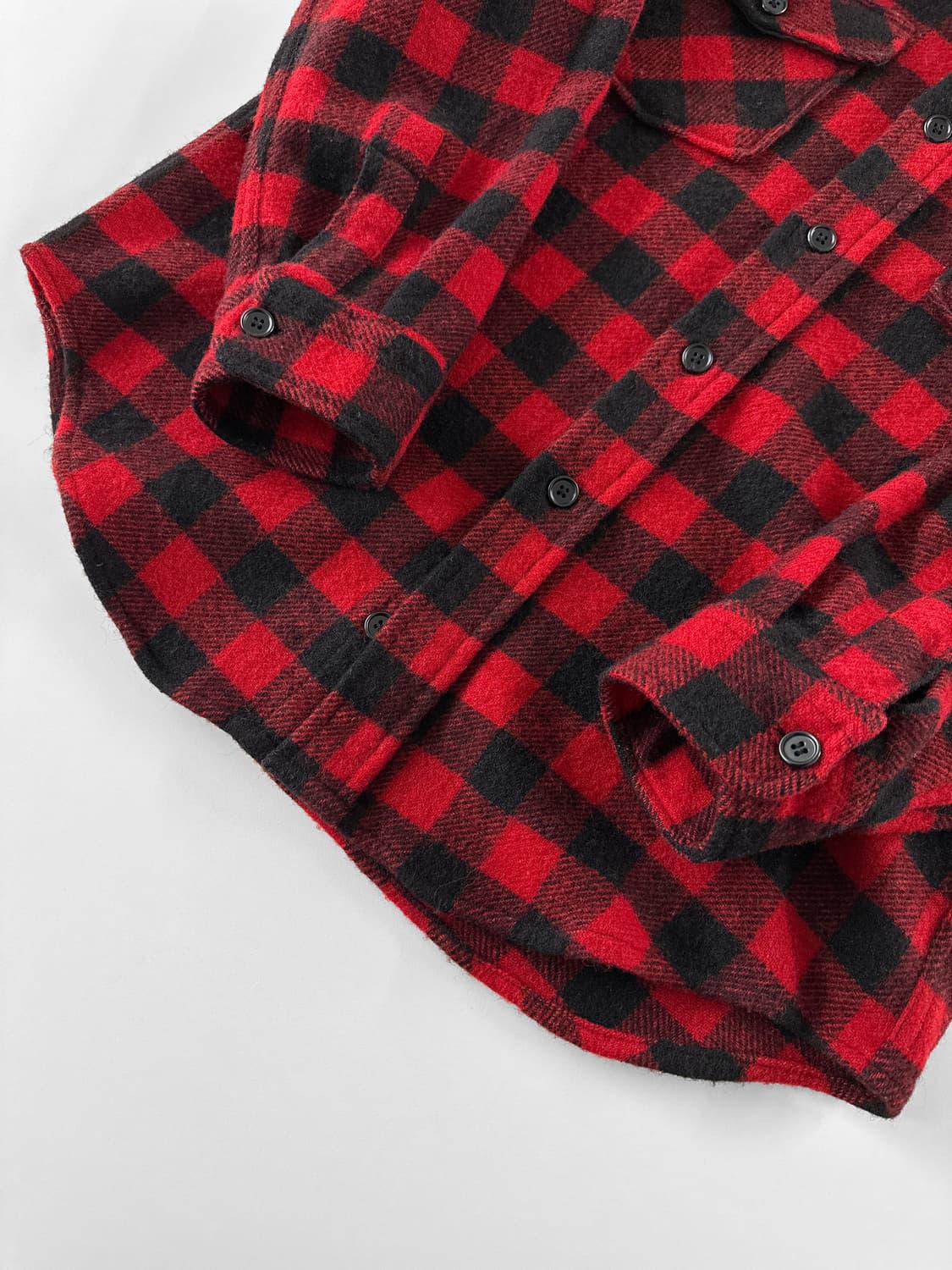 90s 빈티지 울리치 버팔로 체크 울 셔츠 상품이미지8