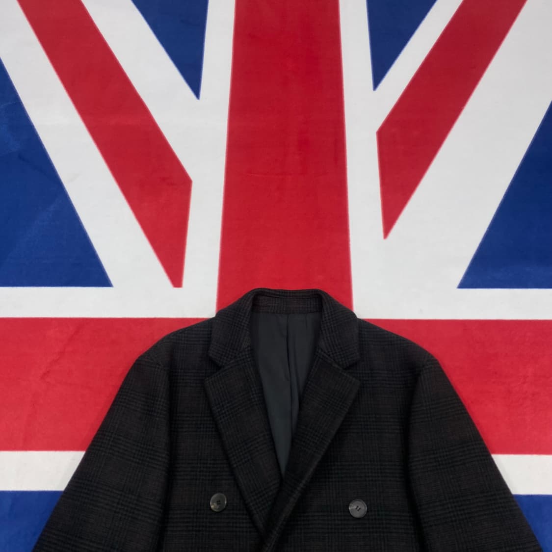 마마가리 체크 롱코트 50 실측 L -XL  상품이미지2