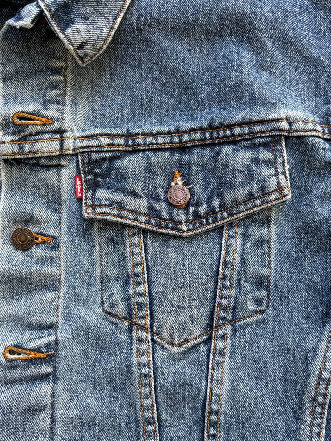 90s LEVIS 올드 리바이스 USA 트러커 데님 자켓 100 (미제) 상품이미지5