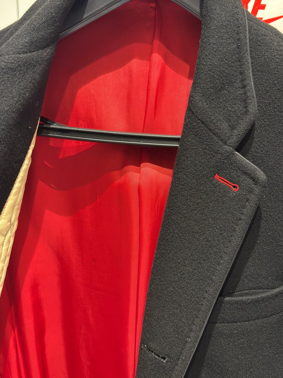 italy Turist 블랙 캐시미어 마피아 코트 상품이미지4