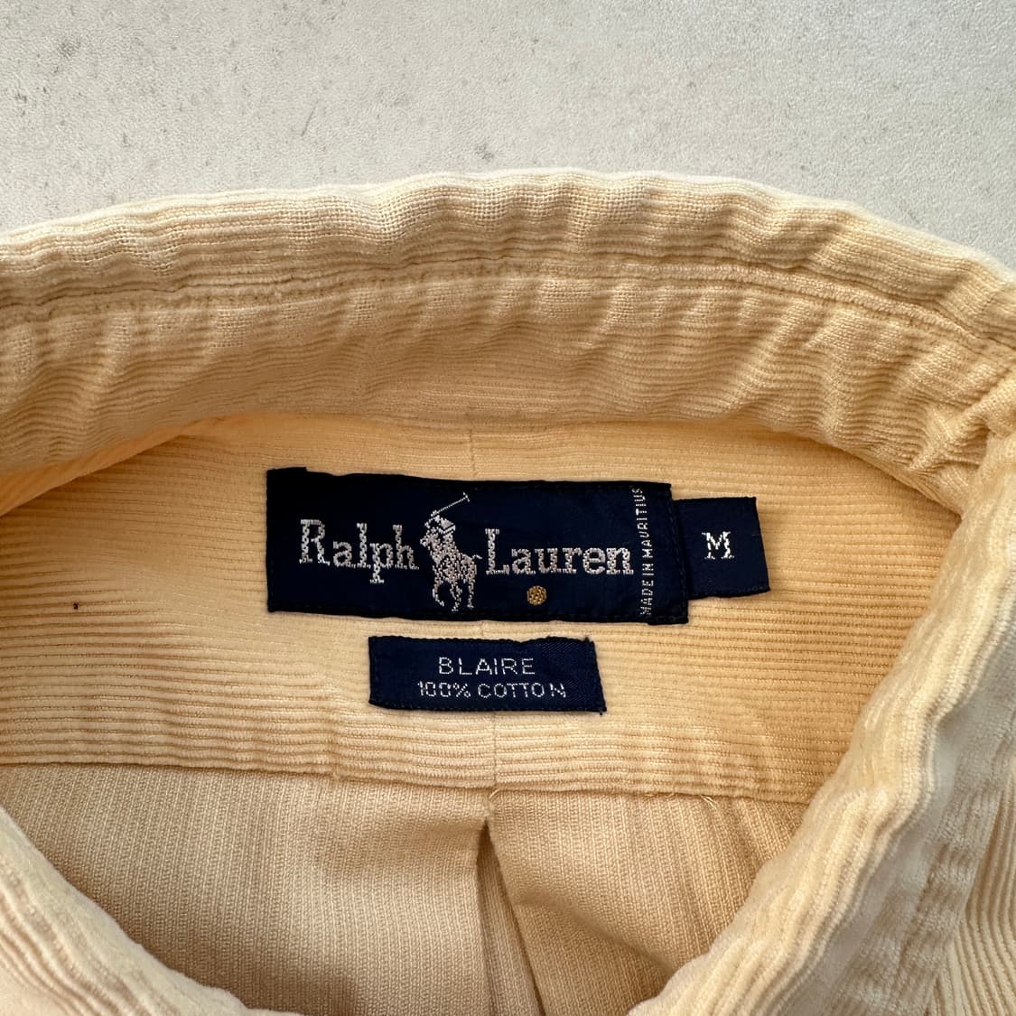 90s 폴로 랄프로렌 코듀로이 BLAIRE 셔츠 베이지 M  상품이미지5