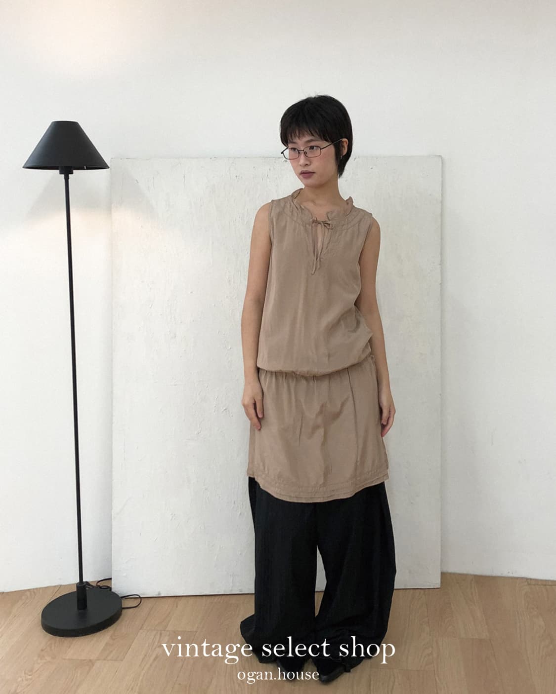 vintage GAP dot layered dress 상품이미지2