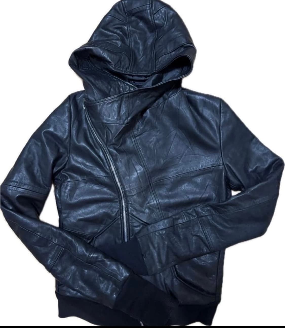 (구매) Ekam gimmick leather jacket 상품이미지2