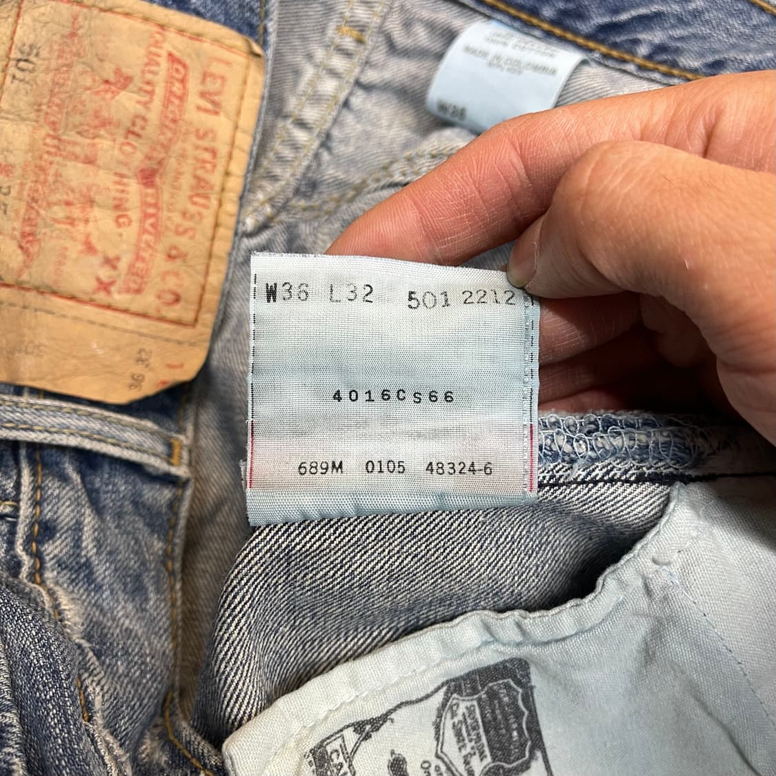 00s 리바이스 501 페인팅 데님 (36) 상품이미지10