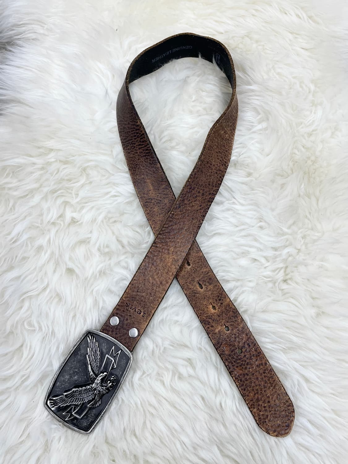 리바이스 리얼레더 독수리 버클 벨트 상품이미지5