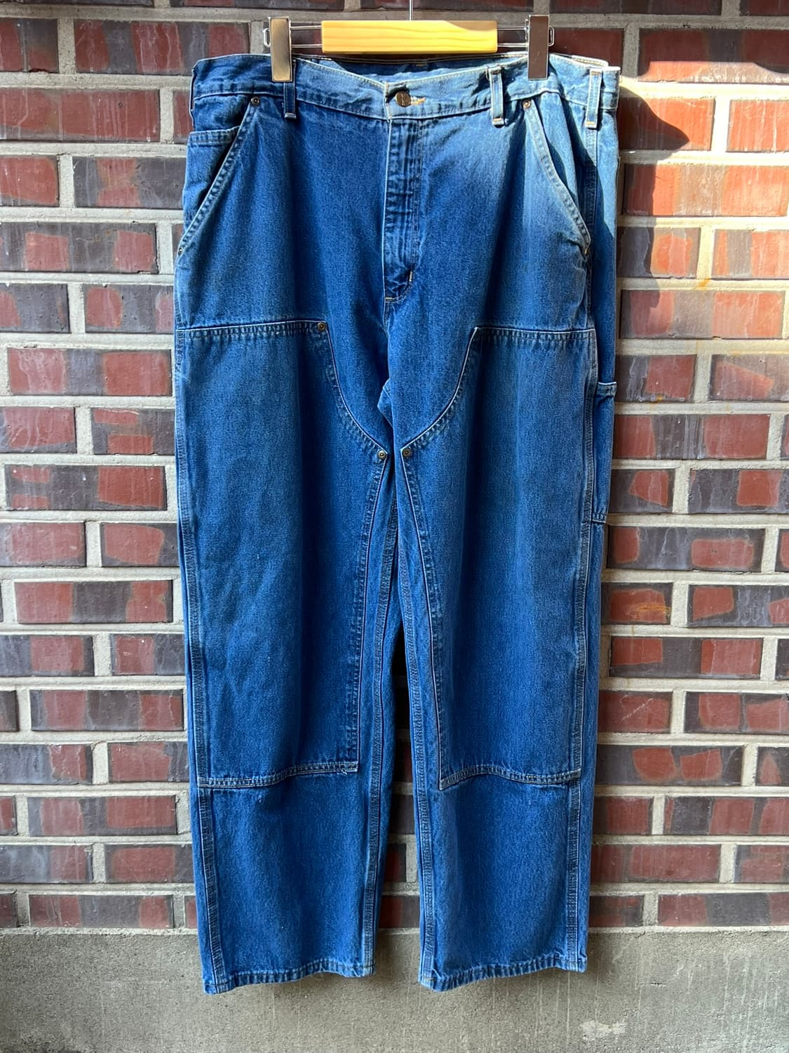 10's [36x30] 칼하트 더블니 데님 워크팬츠 미제 원단 상품이미지1