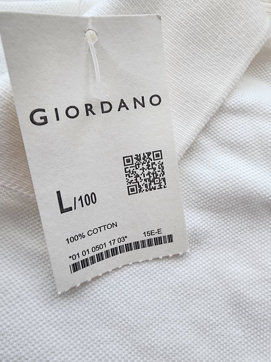 (새상품)GIORDANO 지오다노 피케 반팔 카라 티셔츠 팜 L(100) 상품이미지3