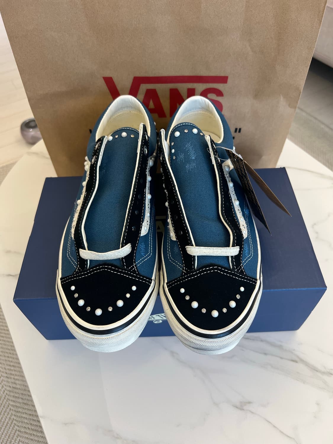 반스 LX 올드스쿨 36 펄라이즈드 네이비 블랙 290 상품이미지3