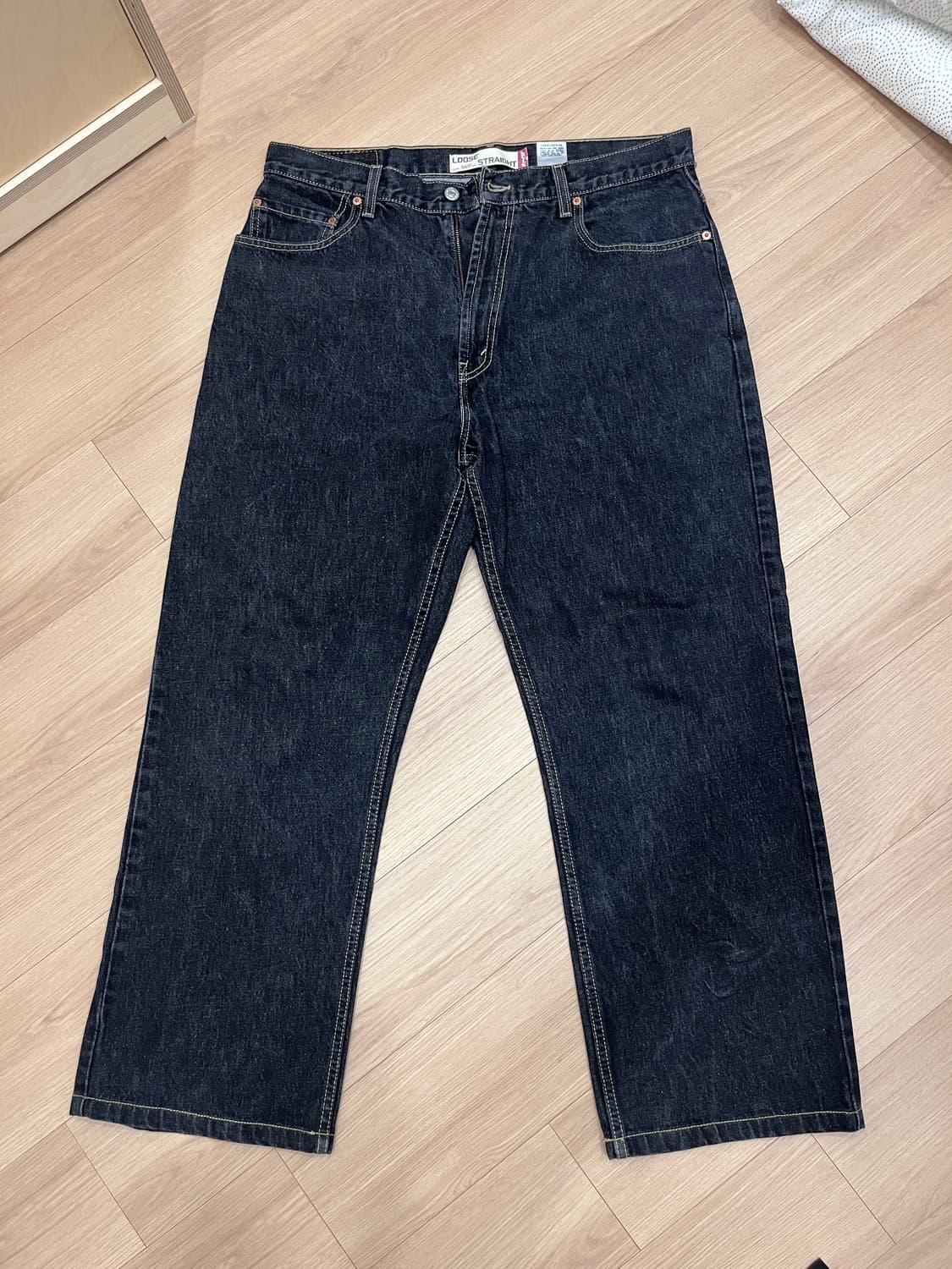 Levi's 569 Loose Straight Black Jeans 상품이미지2