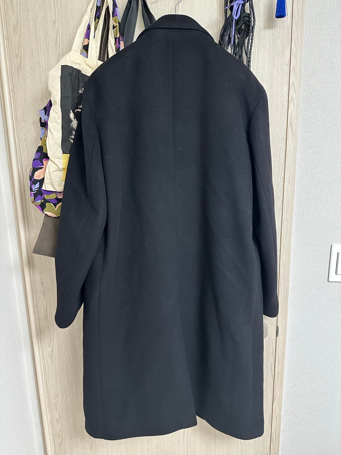 무신사 스탠다드 캐시미어 블렌드 오버사이즈 싱글 코트 [블랙] 상품이미지3