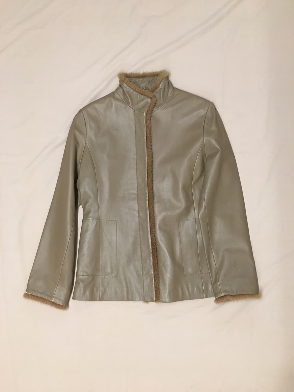 급처! 지아니 발렌티노 퍼 레더바켓 상품이미지1