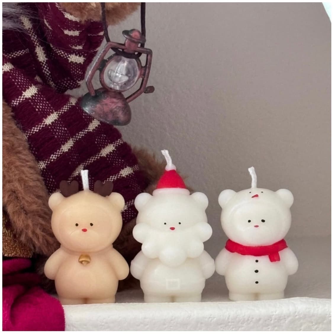 크리스마스 삼총사 캔들 홈 꾸미기 상품이미지1