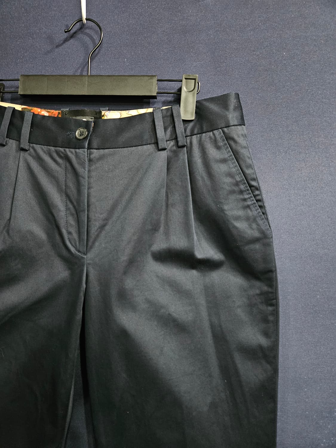 돌체앤가바나 다크네이비 남성 허리 32 롤업 면팬츠  상품이미지4