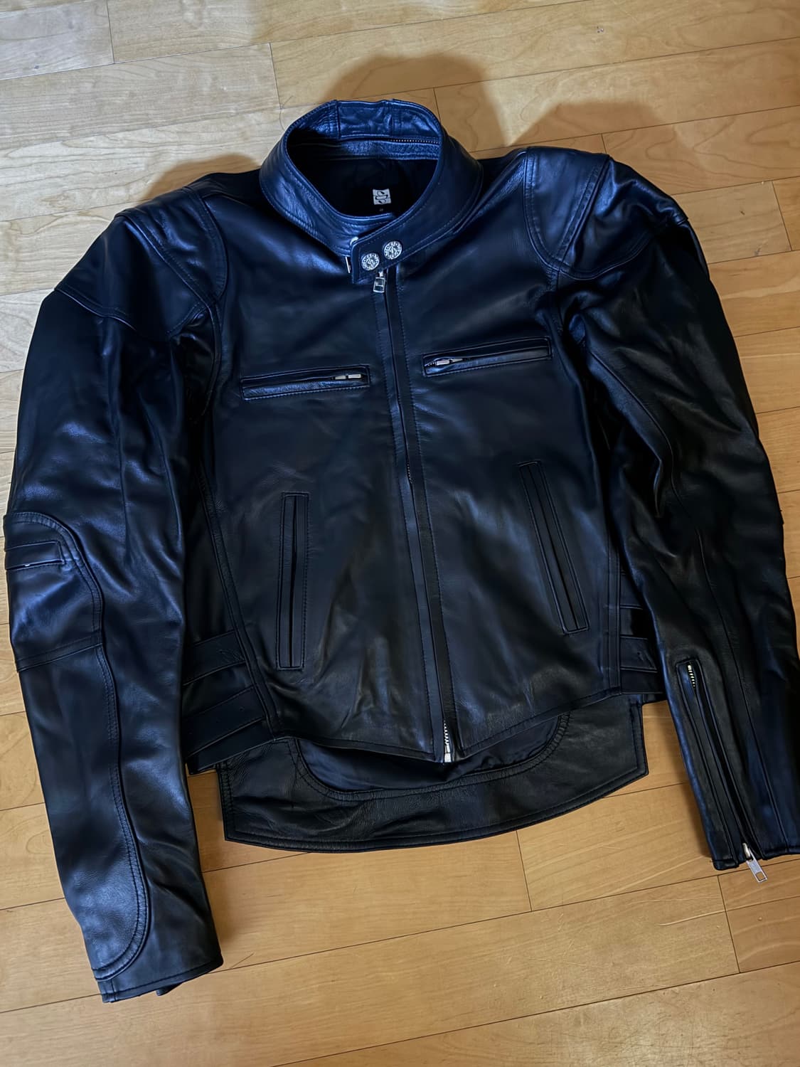 선데이오프클럽 카르텔 블랙 레더 크롭 자켓 2사이즈 상품이미지3
