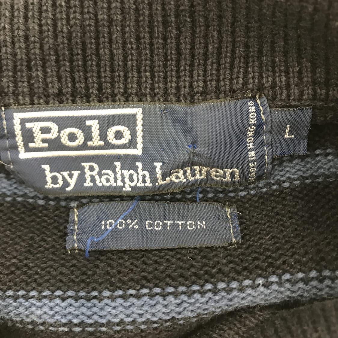 폴로 랄프로렌 카라넥 스트라이프 니트 [L사이즈] 상품이미지4