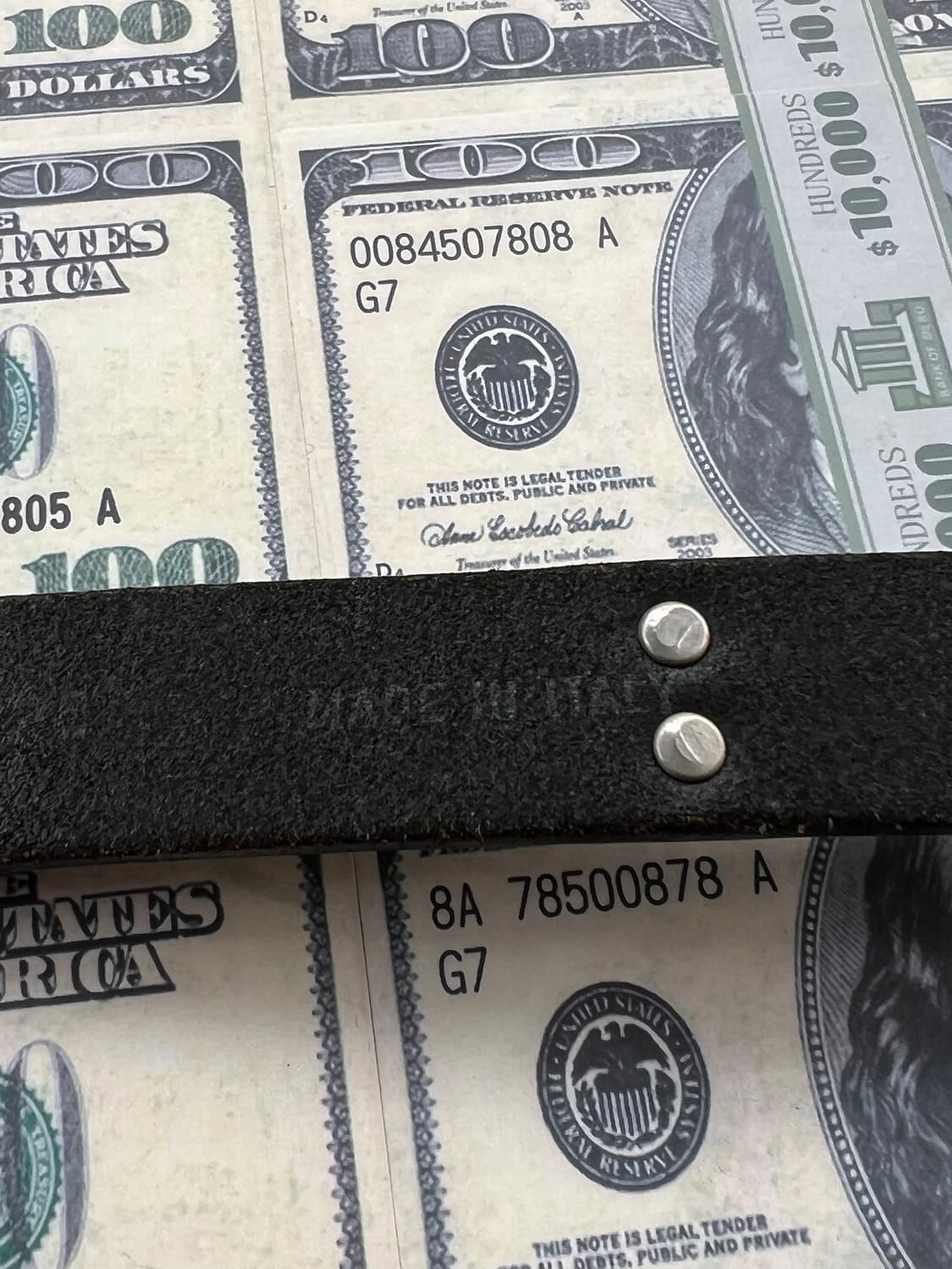 90's 이스탄테 베르사체 빈티지 스터드 레더 벨트 상품이미지6