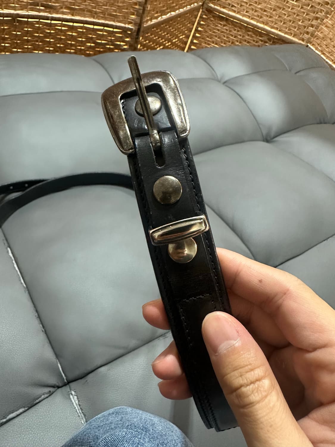 르메르 미니멀 웨스턴 벨트 블랙 90 상품이미지1