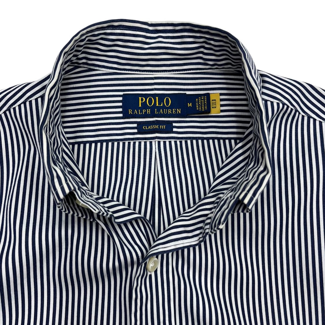 폴로 랄프로렌 레드포니 네이비 스트라이프 셔츠 M 상품이미지5
