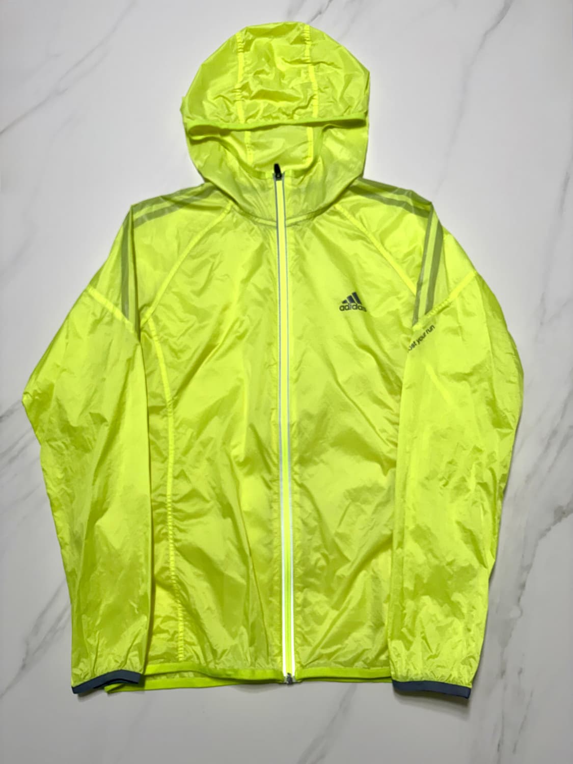 아디다스 윈드브레이커 하이넥 형광 바람막이 상품이미지1