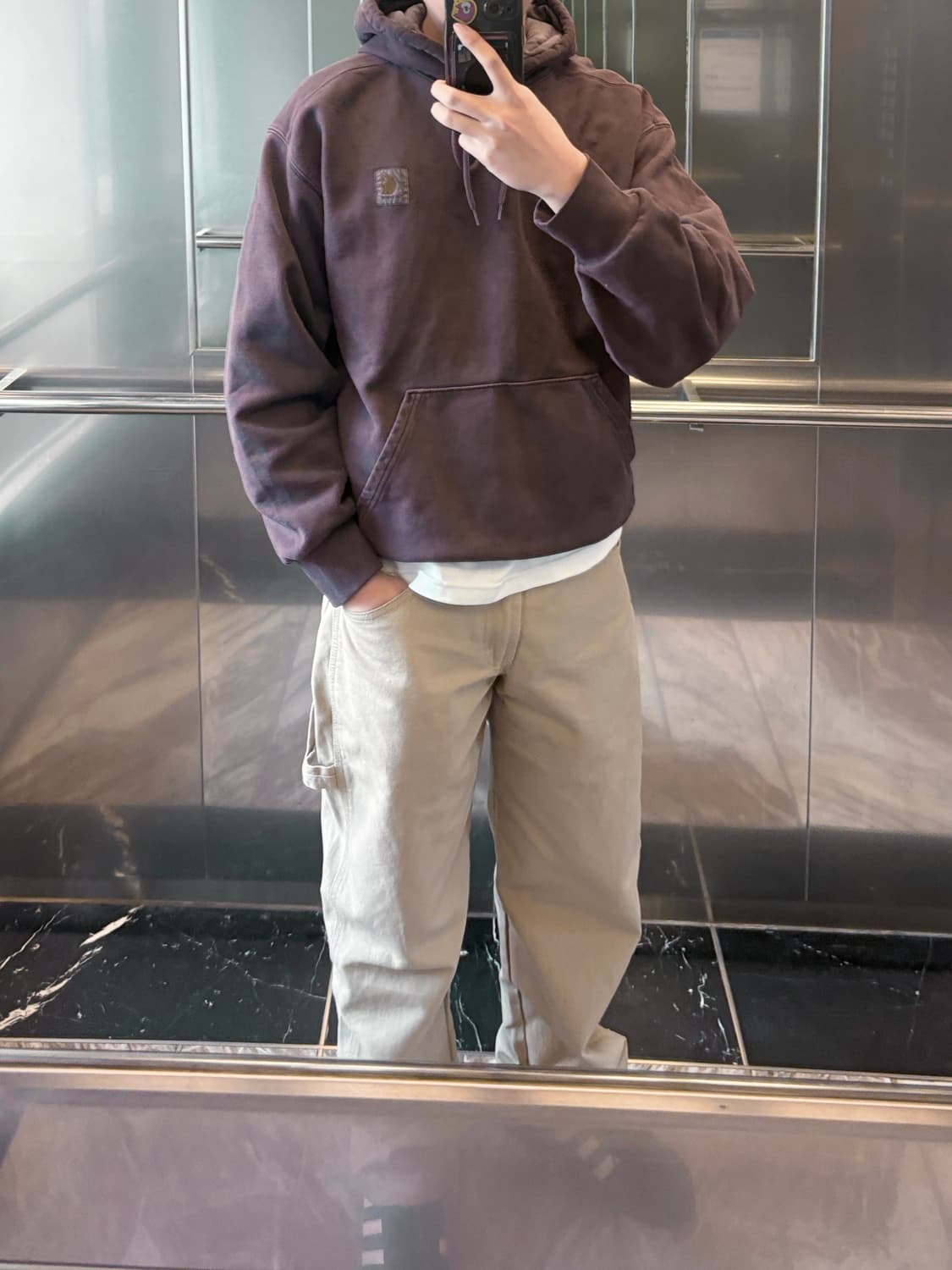 칼하트 윕 비스타 후드 팰러샌더 가먼트 다이드 빈티지 후드티 상품이미지2