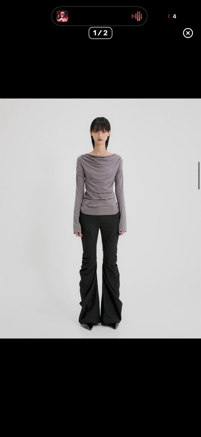 플레어업 드레이프 롱슬리브 상품이미지1