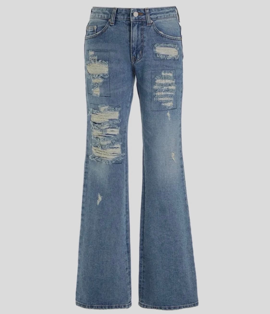 세릭 Cerric 디스트로이드 부츠컷 데님 (2사이즈) 상품이미지1