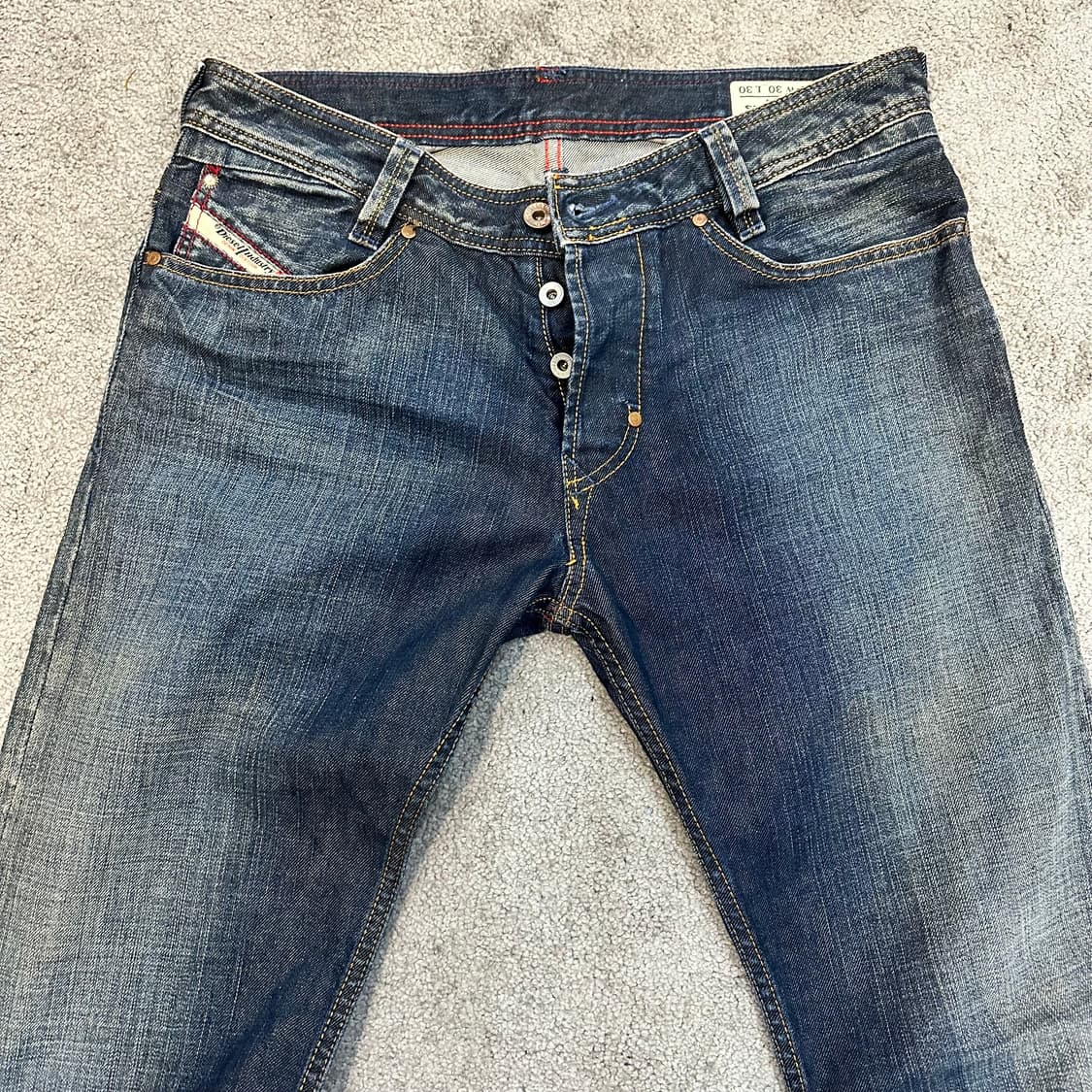 디젤 슬래머 지퍼 포켓 스트레이트 데님 팬츠(30) 상품이미지4