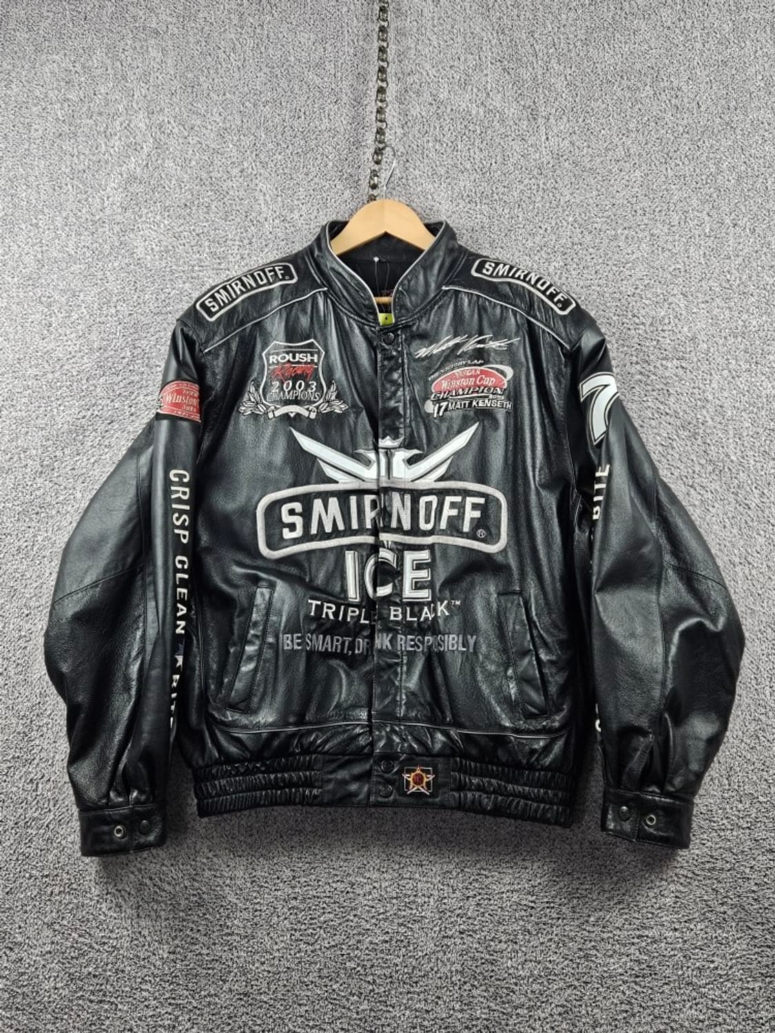 제프해밀턴 나스카 맷 켄세스 스미노프 가죽자켓 ( XL ) / 8066 상품이미지2