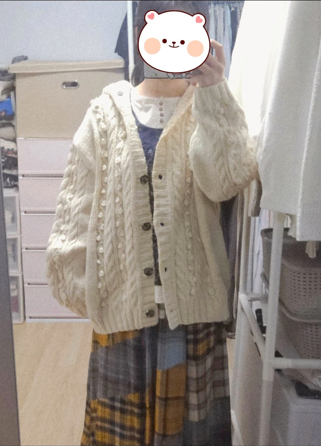 빈티지 사각패치 스커트 상품이미지2