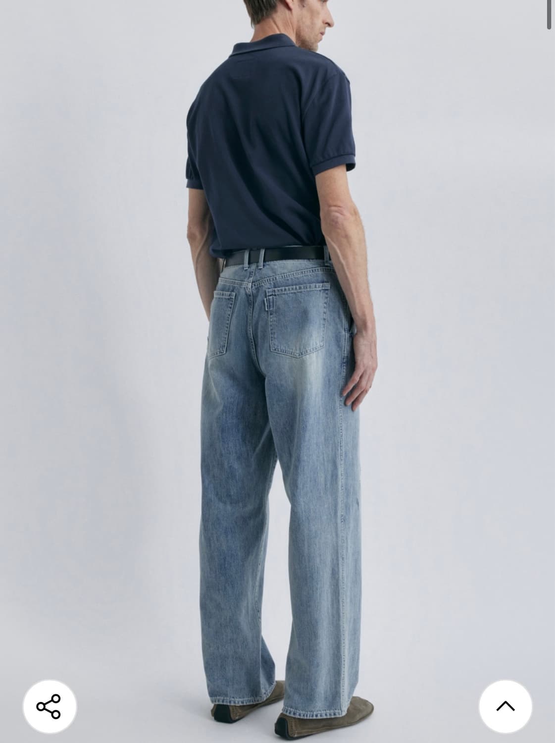 포터리 One Washed Wide Denim(New)Light Blue 상품이미지3