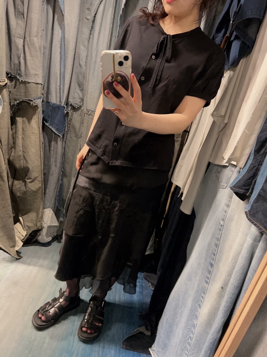 26-28) TSUMORI CHISATO Silk Patchwork SK 상품이미지2