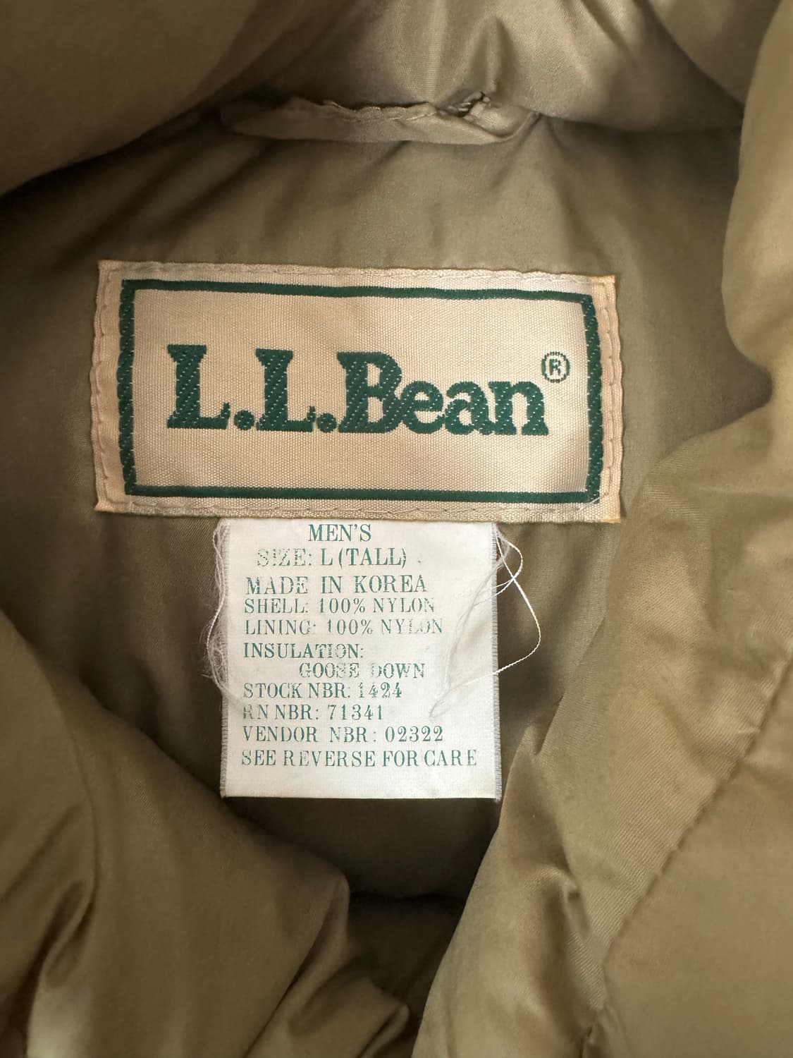 00s L.L Bean 엘엘빈 구스다운 패딩 조끼 L 상품이미지4