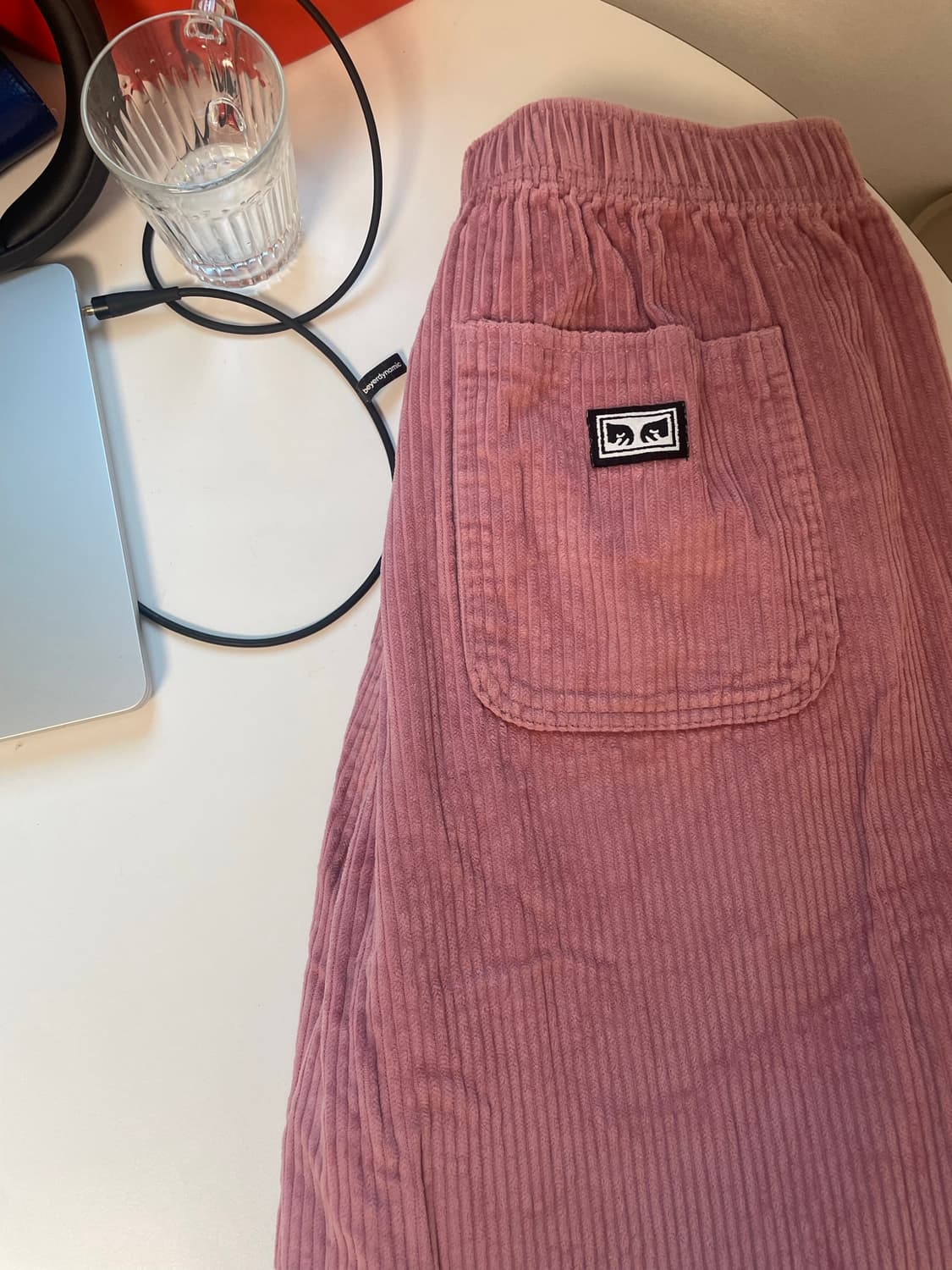 Obey easy cord pant L 상품이미지1