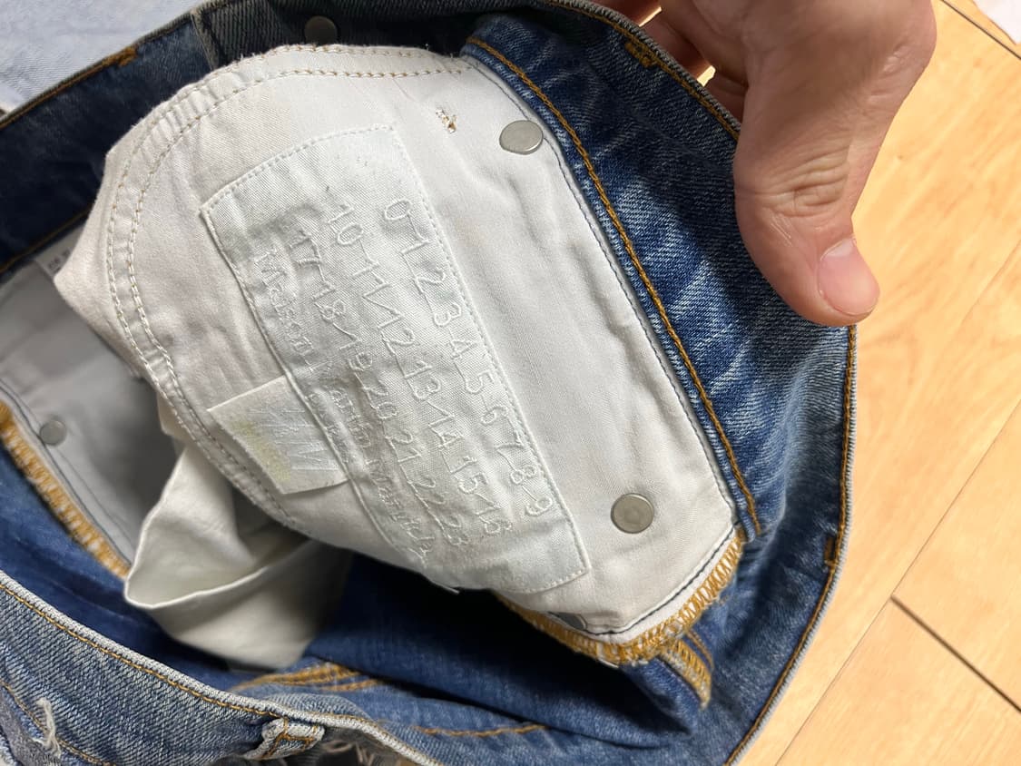 메종 마르지엘라 h&m 리버스 진 데님 팬츠 상품이미지6