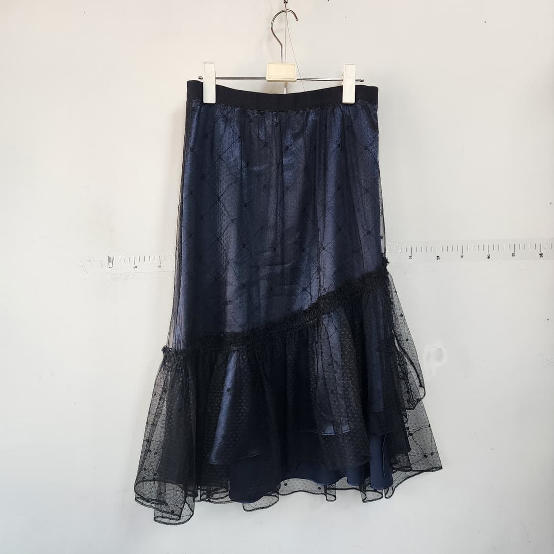 SJSJ 블랙 캉캉 롱 스커트 상품이미지4