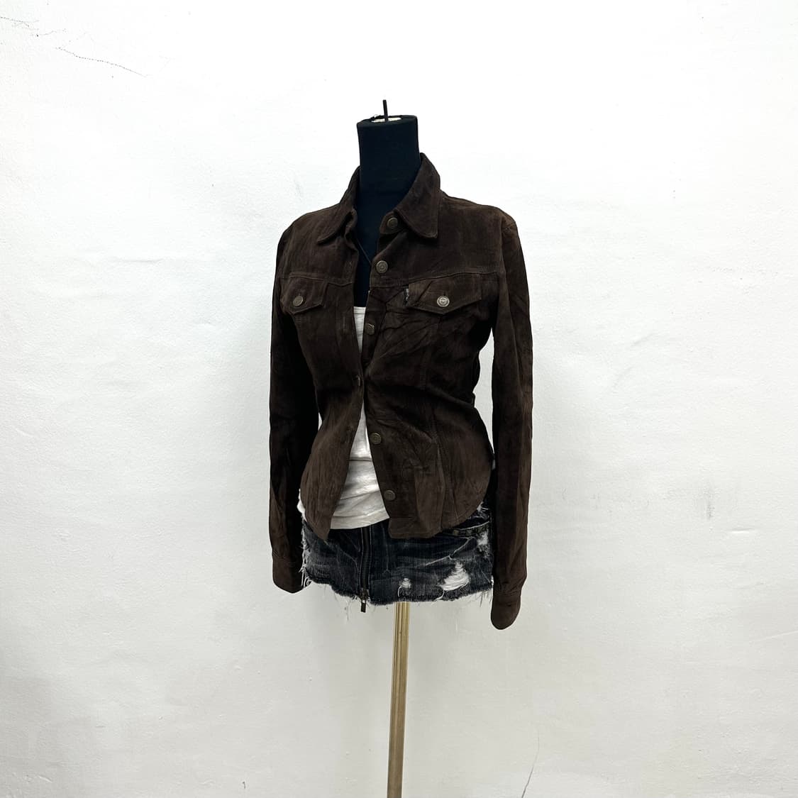 Cecil Mcbee suede trucker  jacket  상품이미지2