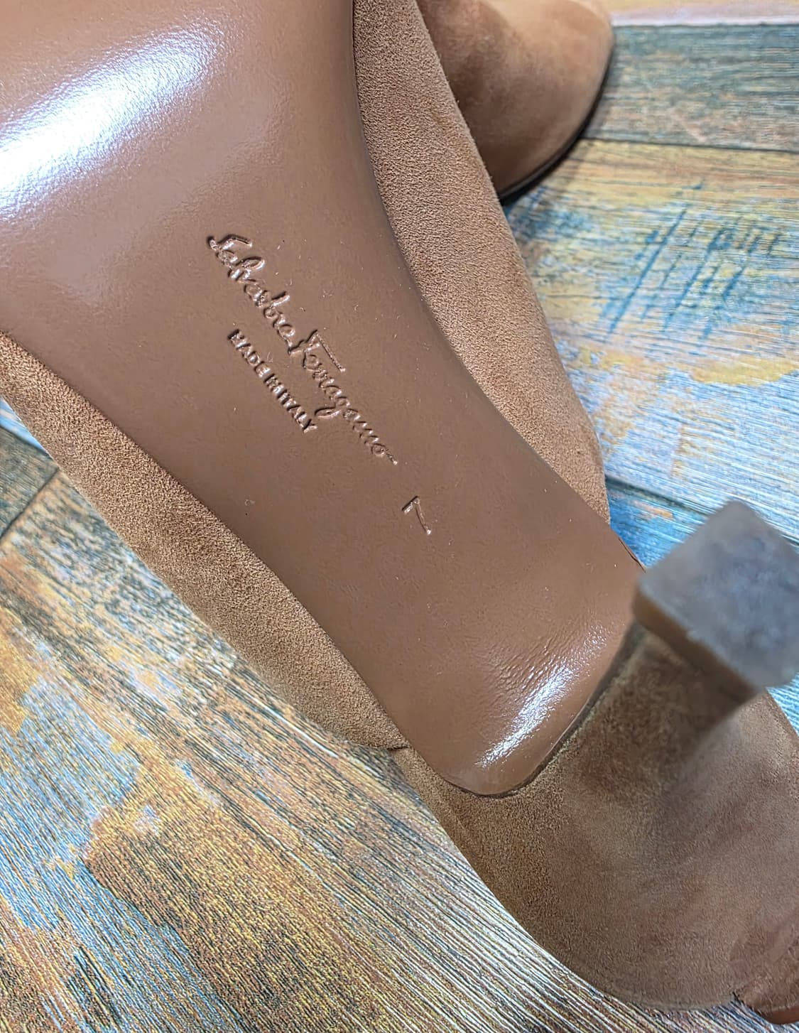 페라가모 스웨이드 뮬 / 샌들 / 7 (235~240) 상품이미지10