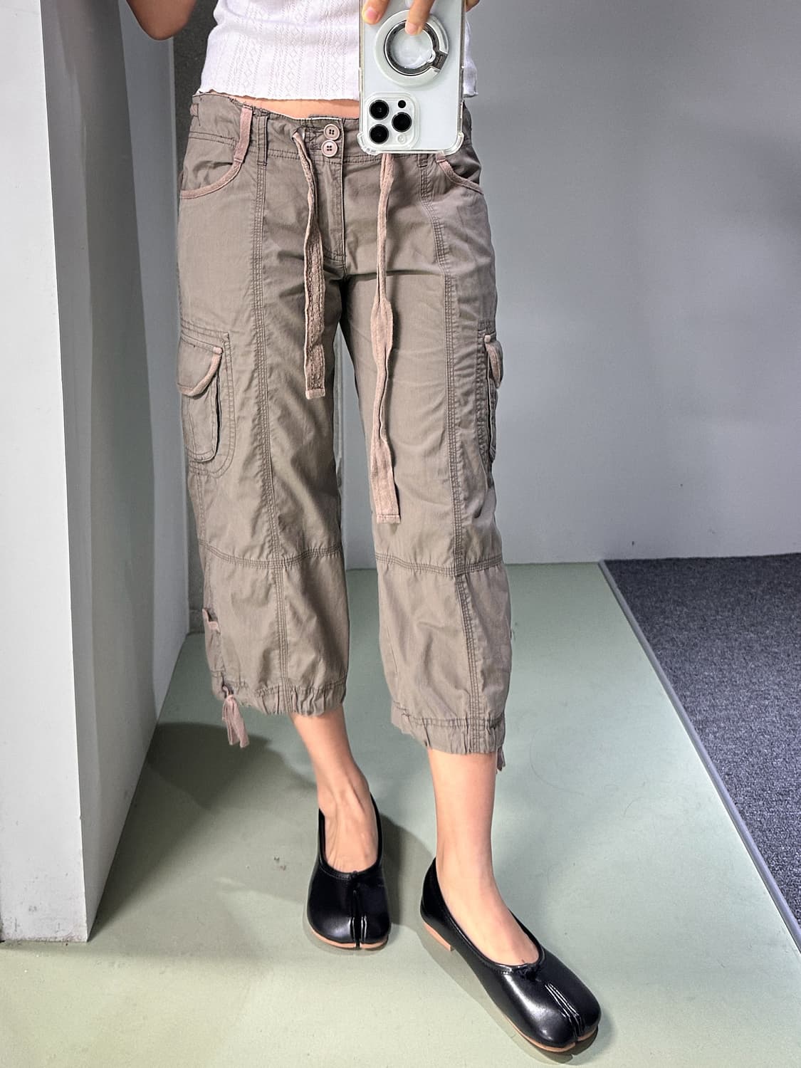 cocoa brown capri pants 상품이미지4