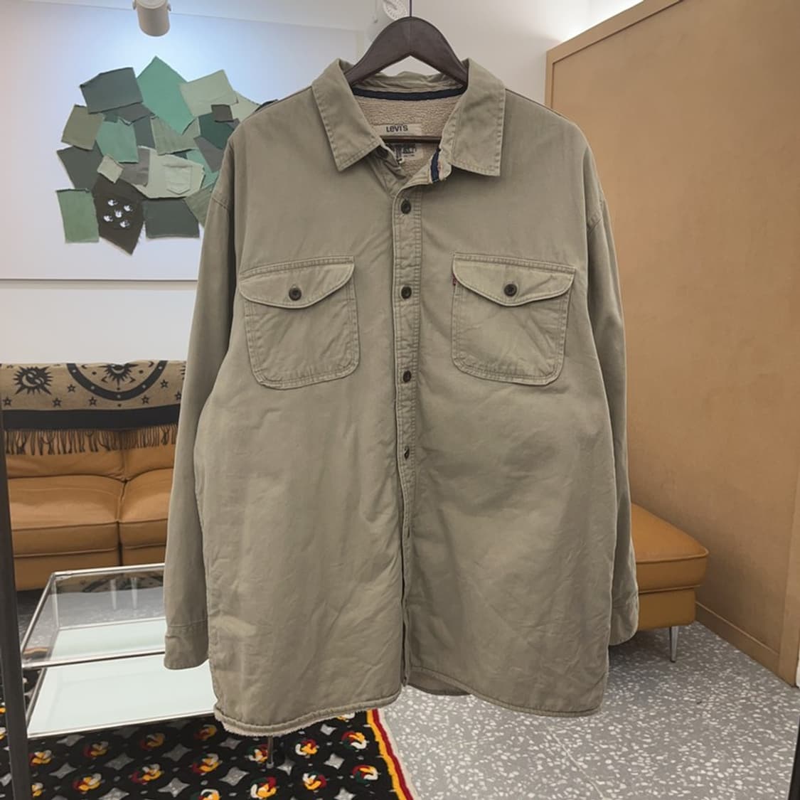 리바이스 빈티지 컨트리 쉐르파 양털 워크 셔츠 XXL C08125 상품이미지3