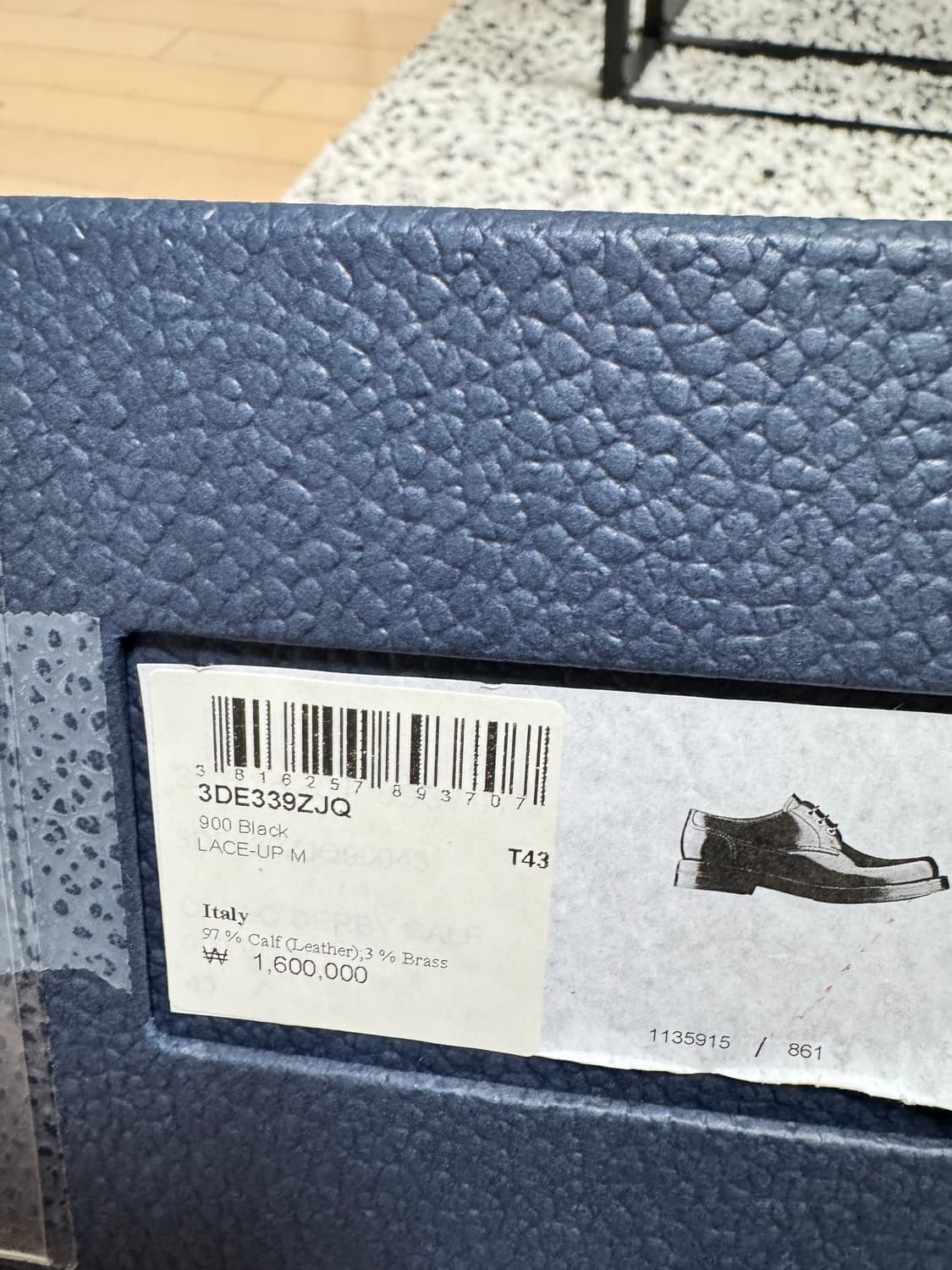 디올 카를로 더비슈즈 블랙 43사이즈 상품이미지10