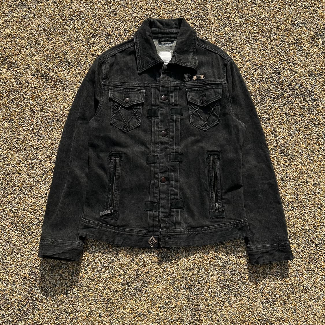 디젤(DIESEL)멀티포켓 흑청 트러커 자켓 상품이미지1