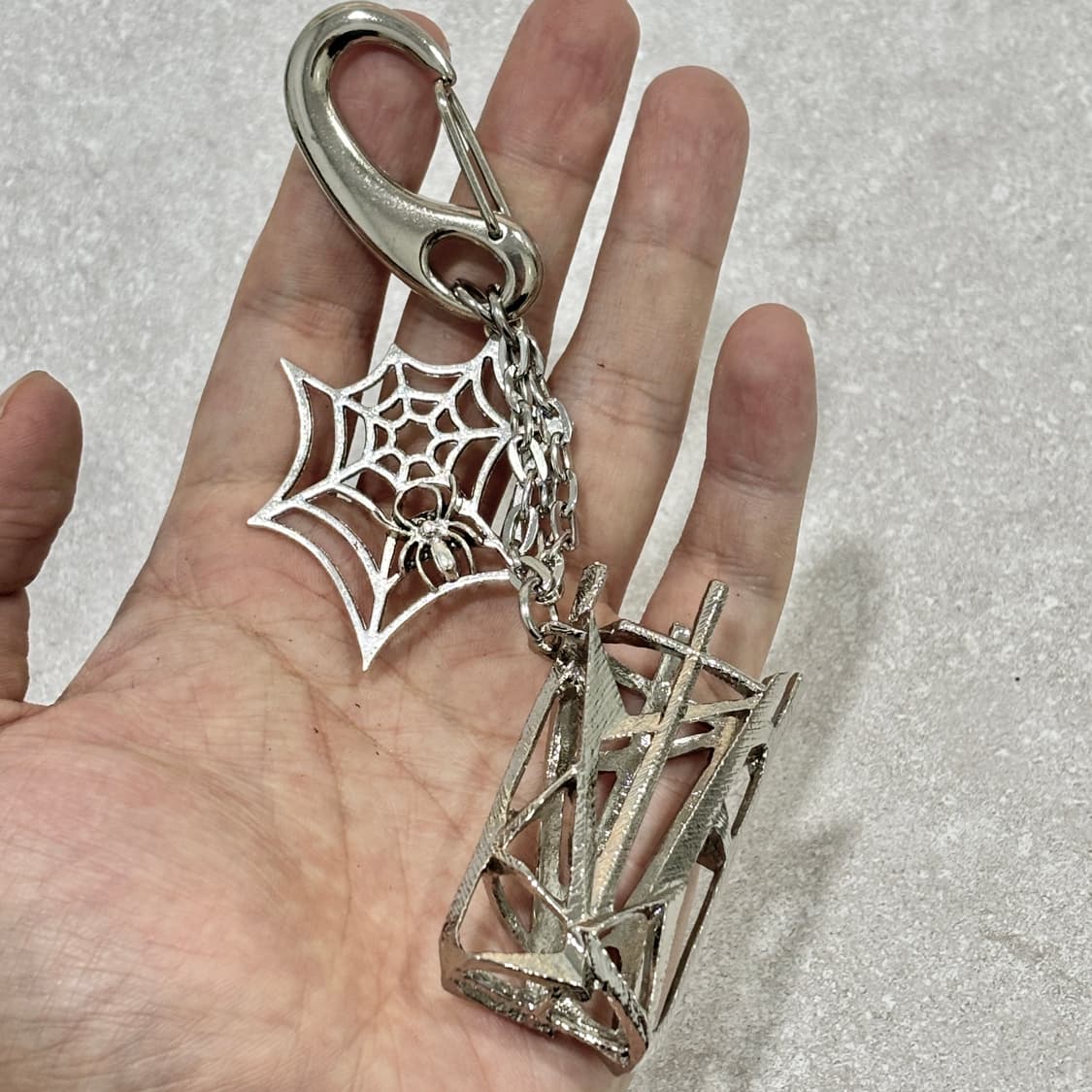 Oribell 스파이더 네트 라이터 케이스 키링 열쇠고리 상품이미지2